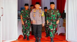 Kapolri Jenderal Listyo Sigit Prabowo saat hadiri perayaan HUT TNI ke-79