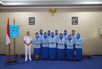 Ketua Gabungan Jalasenastri Kodiklatal Ny. Ayu Nur Alamsyah Reorganisasi pengurus gabungan Jalasenastri