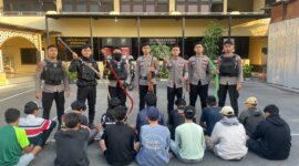 Polisi Amankan 14 Anggota Komplotan Gangster