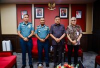 Dansatdik - 4 Manado Kodiklatal Kolonel Marinir Hendy Dwi Bayu Ardiyanto Sambangi Gubernur Sulut Olly Dondokambey