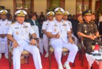 Wadan Kodiklatal Laksda TNI Eko Wahjono hadiri upacara peringatan HUT ke-79 Provinsi Jawa Timur