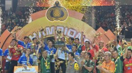 Kapolda Jatim Irjen Pol Drs. Imam Sugianto hadiri kemenangan Tim Voli Putra Polda Jatim
