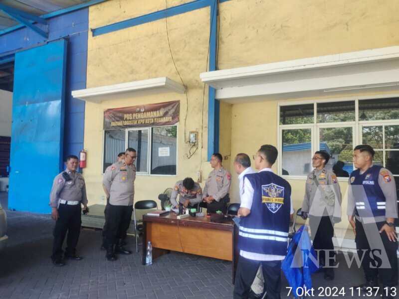 Polres Tanjung lakukan pengamanan gudang KPU Pilkada 2024
