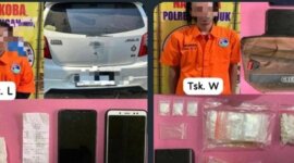 Polisi tangkap 2 tersangka beserta barang buktinya