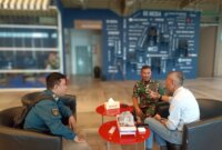 Kadispen Kodiklatal Kolonel Marinir Sunaswan kunjungan ke radio SS