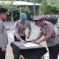 Kapolres Nganjuk AKBP Siswantoro pimpin sertijab Kapolsek dan Kasiwas