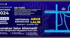 Karo Penmas Polri Lakukan Rekayasa Lalulintas saat Apel Operasi Mantap Brata 2024