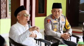 Kapolresta Banyuwangi Kombespol Rama Samtama Putra kunjungan ke Ponpes Ibnu Sina Genteng