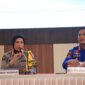 Ditpolairud Polda Lampung Kombespol Boby Pa'ludin Tambunan bersama Kabid Humas Polda Lampung, Kombespol Umi Fadilah Astutik