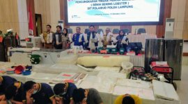 Ditpolairud Polda Lampung ungkap penyelundupan BBL