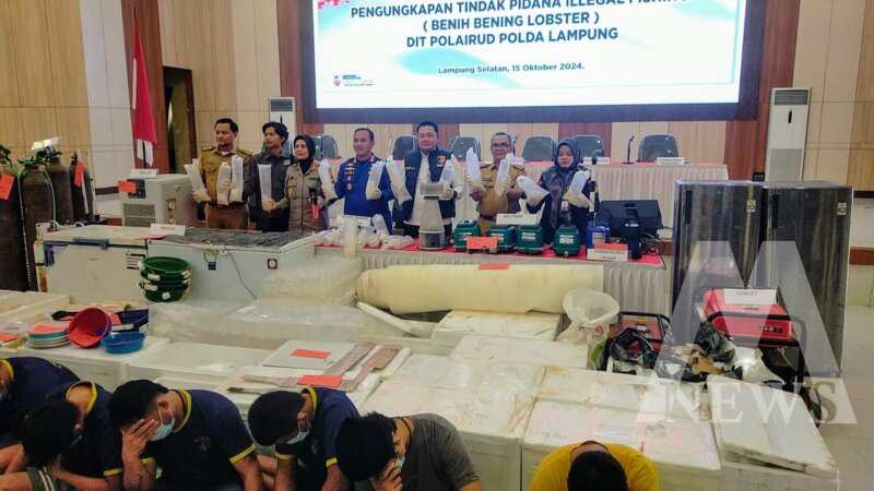 Ditpolairud Polda Lampung ungkap penyelundupan BBL
