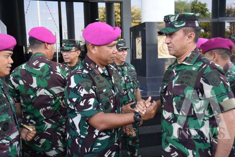Dankodiklatal Letjen TNI Marinir Nur Alamsyah terima kunjungan Danpasmar-2 Brigjen TNI Marinir Nanang Saefulloh