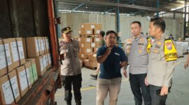 Kapolres Nganjuk AKBP Siswantoro cek pengamanan surat suara Pilkada