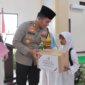 Kapolres Nganjuk AKBP Siswantoro berikan santunan ke yatim piatu