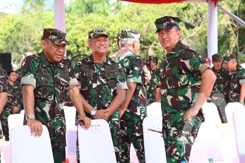 Dankodiklatal Letjen TNI Marinir Nur Alamsyah hadiri apel gelar pasukan pengamanan VVIP pelantikan Presiden dan Wapres RI