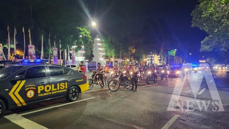 Polresta Banyuwangi gelar patroli skala besar