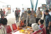 Kapolres Nganjuk AKBP Siswantoro gelar tes urin di terminal Anjuk Ladang