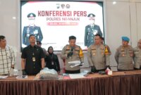 Kapolres Nganjuk AKBP Siswantoro ungkap kasus pembunuhan