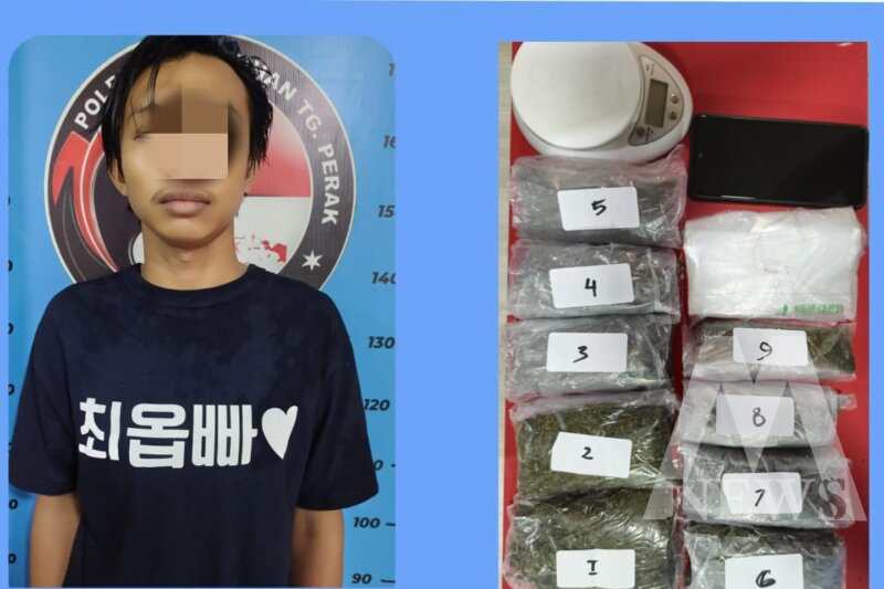 Polisi tangkap tersangka beserta barang buktinya