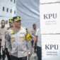 Kapolrestabes Surabaya Kombespol Luthfie Sulistiawan kunjungan ke gudang logistik KPU