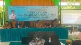Polsek Ngasem bersama Disnaker gelar sosialisasi TPPO