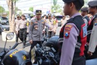 Rolog Polda Jatim cek kendaraan dan Almatsus Polres Bojonegoro