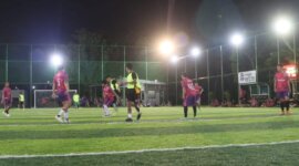 Polres Pasuruan Kota jaga silaturahmi gelar mini soccer bersama media