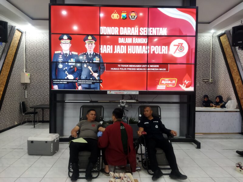 Polres Bojonegoro gelar donor darah