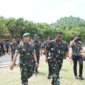Wadan Kodiklatal Laksda TNI Eko Wahjono saat penutupan TMMD ke-122 di Kediri