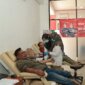 Polres Nganjuk gelar donor darah di HUT Humas Polri