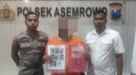 Polsek Asemrowo tangkap tersangka beserta barang buktinya