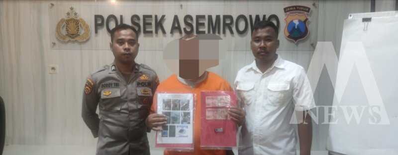 Polsek Asemrowo tangkap tersangka beserta barang buktinya