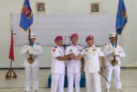 Danpusdikif Kodikmar Kodiklatal Letkol Marinir Briand Iwan Prang pimpin sertijab Dansepaif dan Dansetaif Kodikmar Kodiklatal