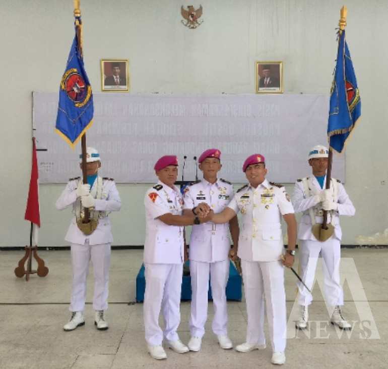 Danpusdikif Kodikmar Kodiklatal Letkol Marinir Briand Iwan Prang pimpin sertijab Dansepaif dan Dansetaif Kodikmar Kodiklatal