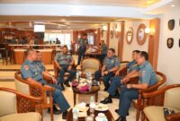 Wadan Kodiklatal Laksda TNI Eko Wahjono terima kunjungan Kadisminpersal dan Kadisdikal