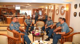 Wadan Kodiklatal Laksda TNI Eko Wahjono terima kunjungan Kadisminpersal dan Kadisdikal