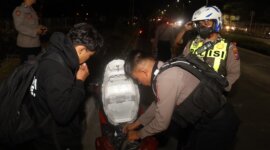 Polres Pelabuhan Tanjung Perak gelar Patroli Skala Besar