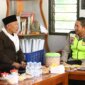 Kapolres Bojonegoro AKBP Mario Prahatinto kunjungi ketua MUI Bojonegoro KH. Alamul Huda