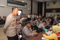 Polres Kediri Kota Rikkes untuk pengamanan TPS Pilkada 2024