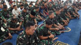 Kodiklatal gelar doa bersama untuk keselamatan tugas TNI AL