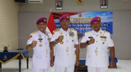 Dankodiklatal Letjen TNI Marinir Nur Alamsyah saat pimpin sertijab Irkodiklatal