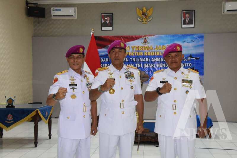 Dankodiklatal Letjen TNI Marinir Nur Alamsyah saat pimpin sertijab Irkodiklatal