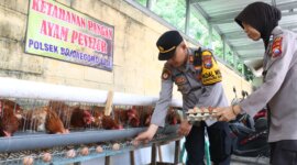 Kapolsek Bojonegoro Kota AKP Agus Elfauzi akan bagikan telur ke warga