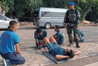 Siswa Dikba Hidros Kodiklatal angkatan 34 test kesamaptaan jasmani