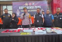 Wakapolres Bojonegoro Kompol David Manurung ungkap peredaran Narkotika