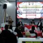 Kapolres Bojonegoro AKBP Mario Prahatinto saat berikan sambutan