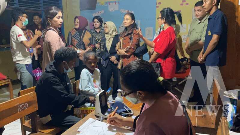 Ketum Bhayangkari Juliati Sigit Prabowo tinjau posko pengungsian