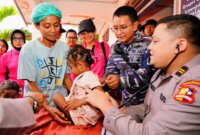 Posko pengungsian bencana erupsi gunung Lewotobi