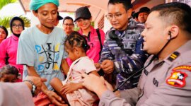Posko pengungsian bencana erupsi gunung Lewotobi