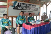 Kapolres Nganjuk AKBP Siswantoro saat gowes ke Polsek jajaran